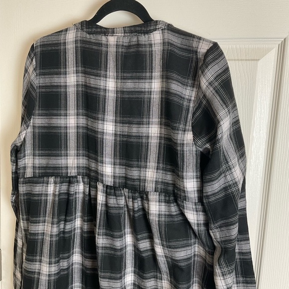 Knox Rose Plaid Black and White Dress size large - Picture 8 of 11